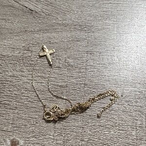 Macy's 14K Gold Cross Necklace PLEASE READ